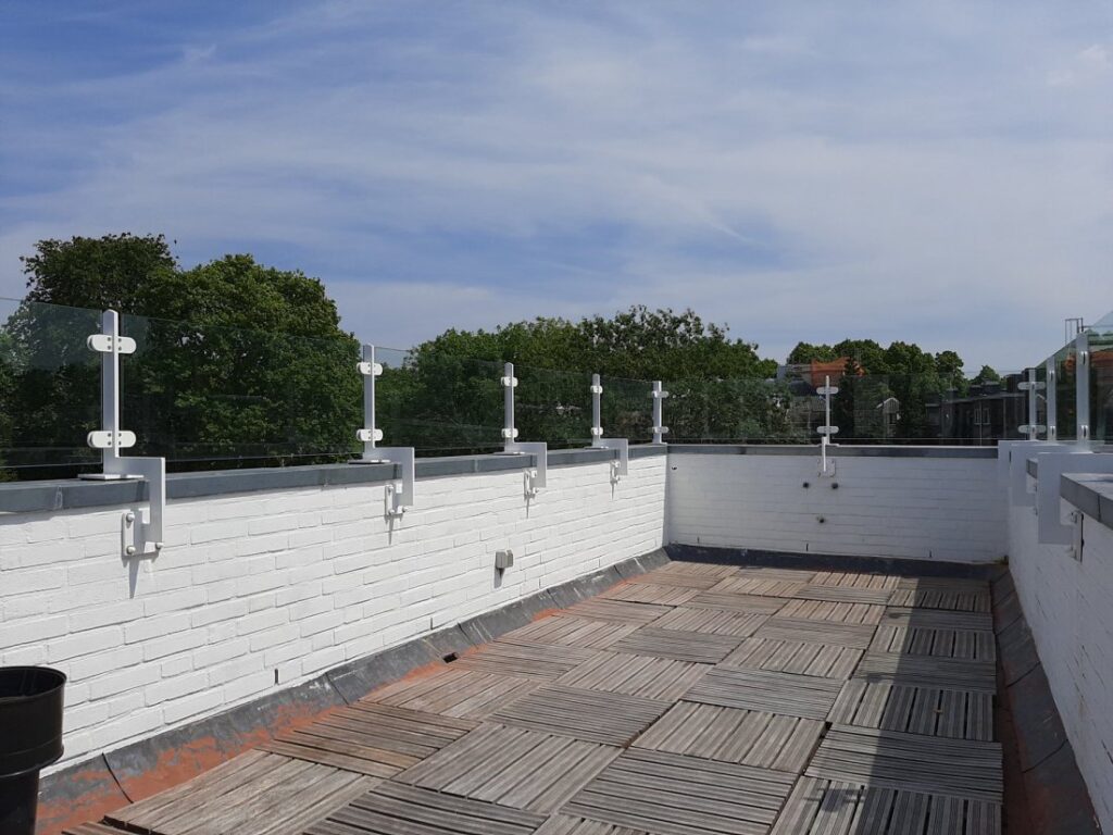 Glazen balustrade in Amsterdam